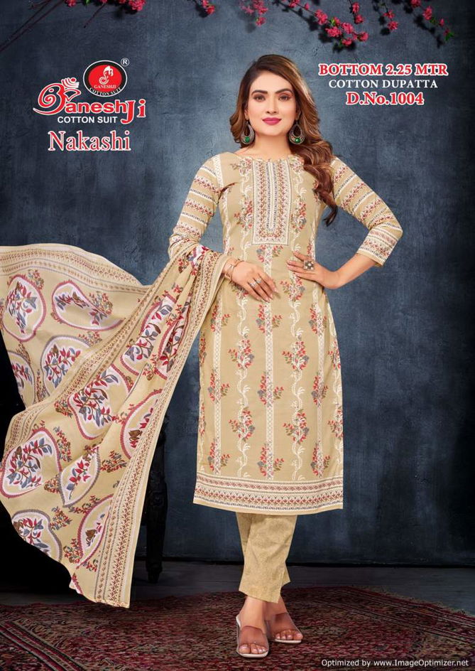 Nakashi Vol 1 By Ganeshji Pure Printed Cotton Dress Material Wholesale Shop In Surat